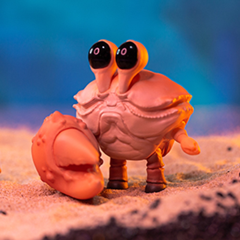 【现货】bubbles水产蟹蟹世界盲盒 海鲜螃蟹公仔手办摆件可爱礼物