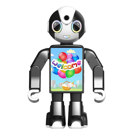 城市漫步新品智能手机机器人咪卡娱乐学习安防声控智能机器人