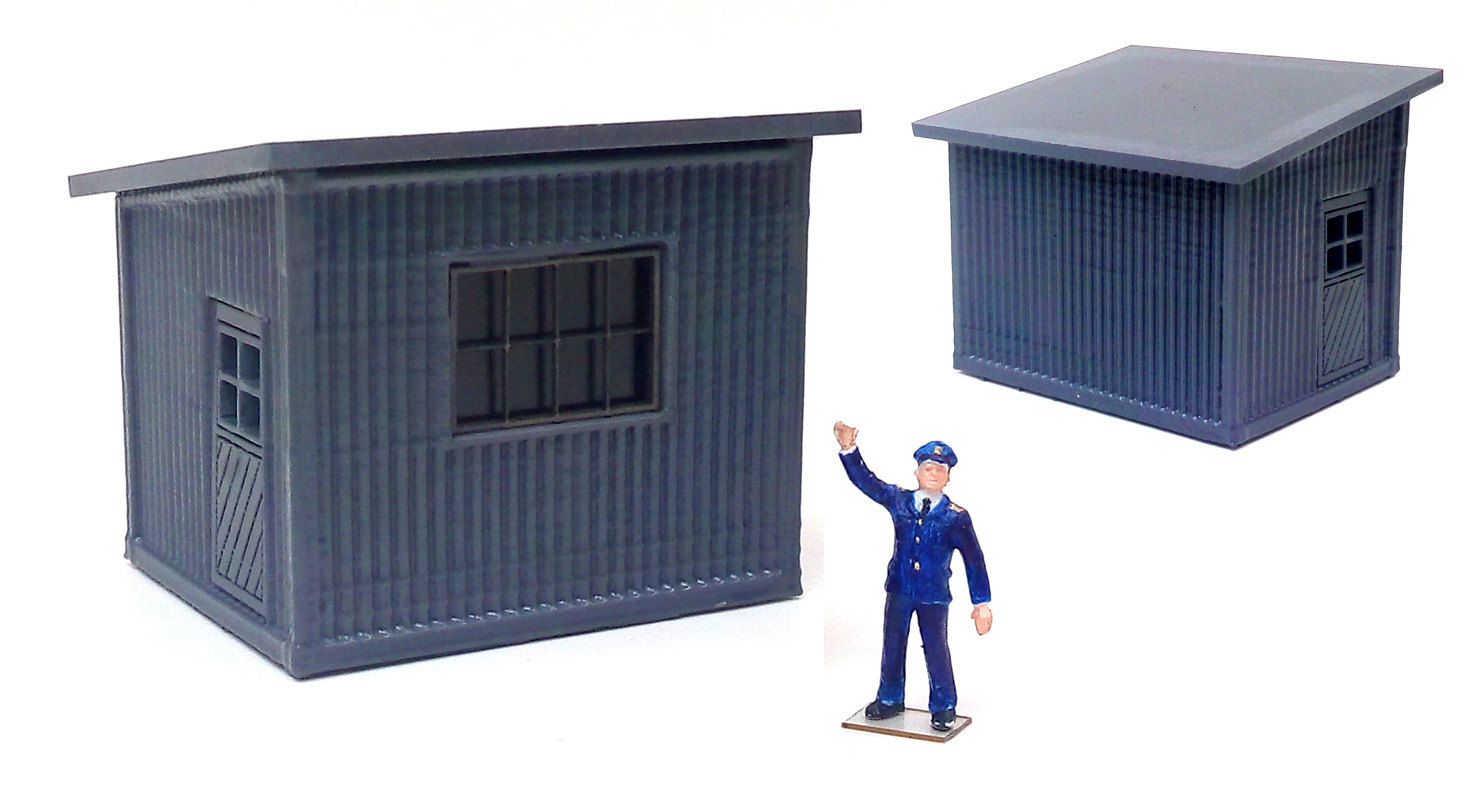 沙盘模型火车建筑ho小铁房原创设计火车模型