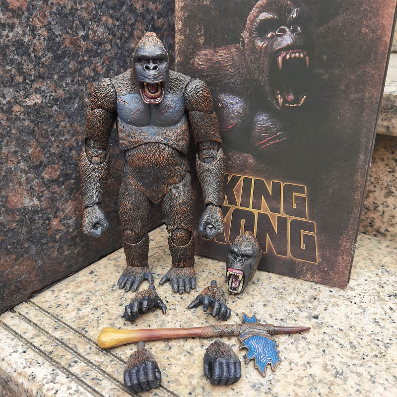 8寸neca金刚kingkong哥斯拉大猩猩可动人偶手办手办