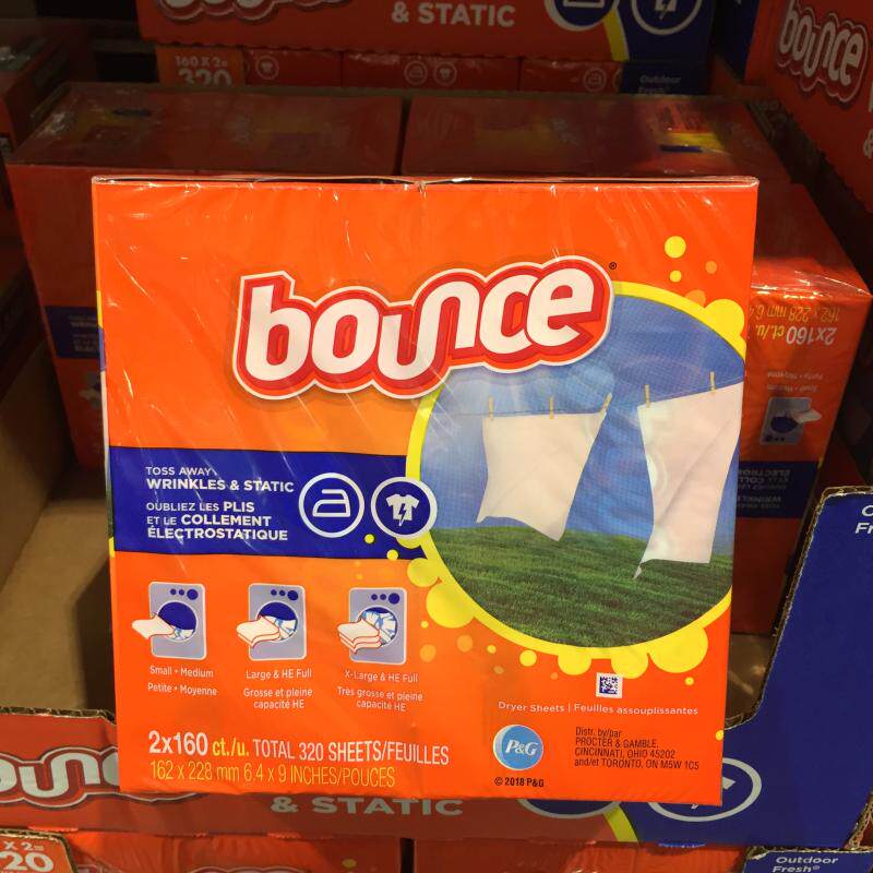 bouncedryersheets烘干机织物柔顺上海costco开市代购衣物柔顺剂