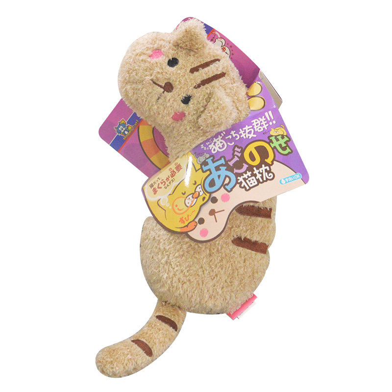 多格漫猫枕头猫抱枕宠物睡垫靠枕猫咪玩具用品猫伴侣耐抓毛绒枕头