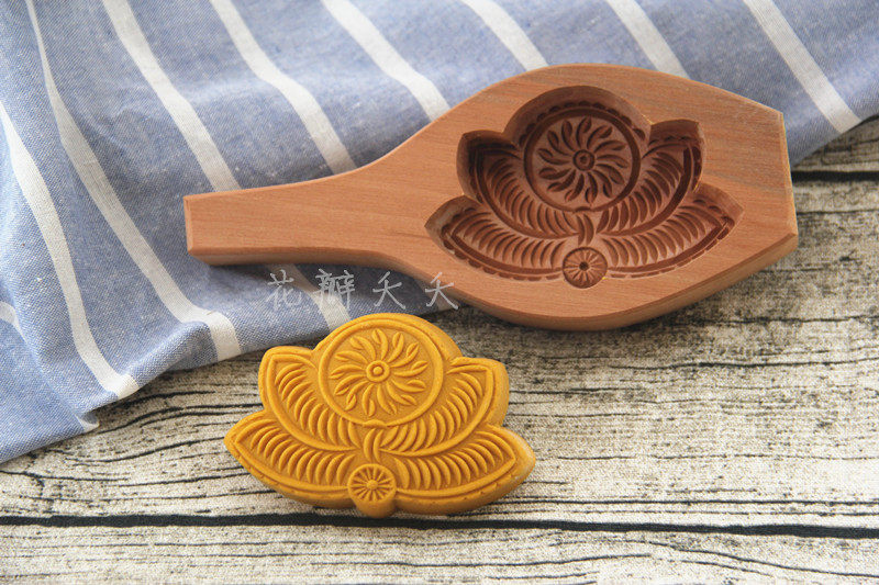 模具厨房糕点荔枝馒头瓜图图单传统雕刻手工烘焙模具