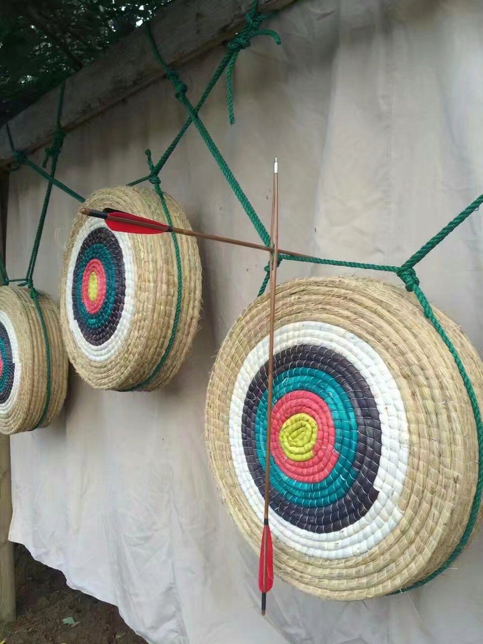 草靶包邮圆圈仿古箭靶草编制品靶架弓箭射击飞镖