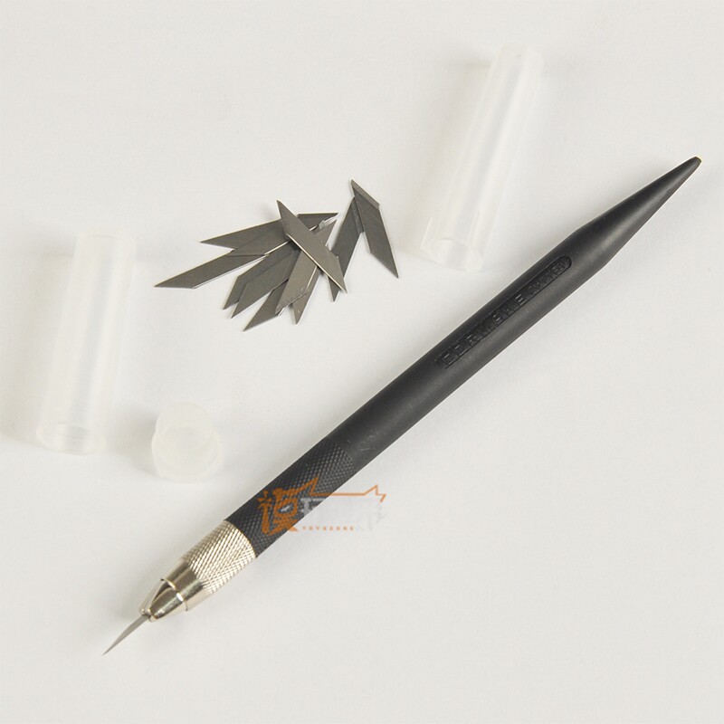 笔刀柯作宽刃窄刃刀片套装模型制作工具切割雕刻模型制作工具
