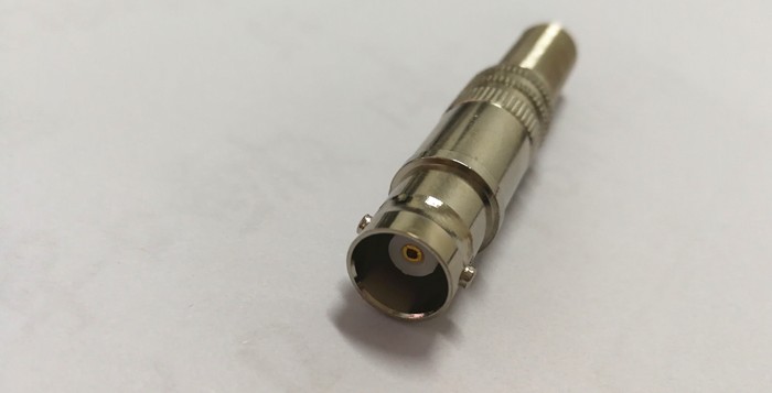 接头bnc焊接监控bnc母头753755视频线焊bnc头