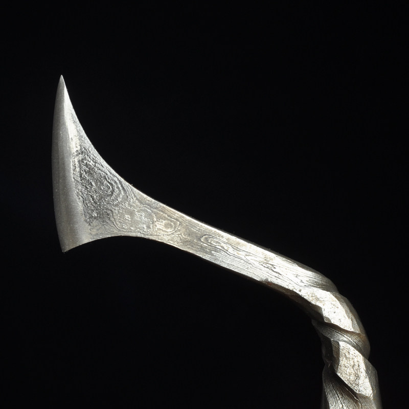 收藏把玩百炼炼钢手工锻造香刀香道配件檀香茶道