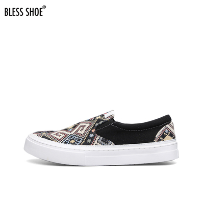 第五代blessshoenavajo民族风低懒人脚蹬男女帆布鞋 原价400元 现价