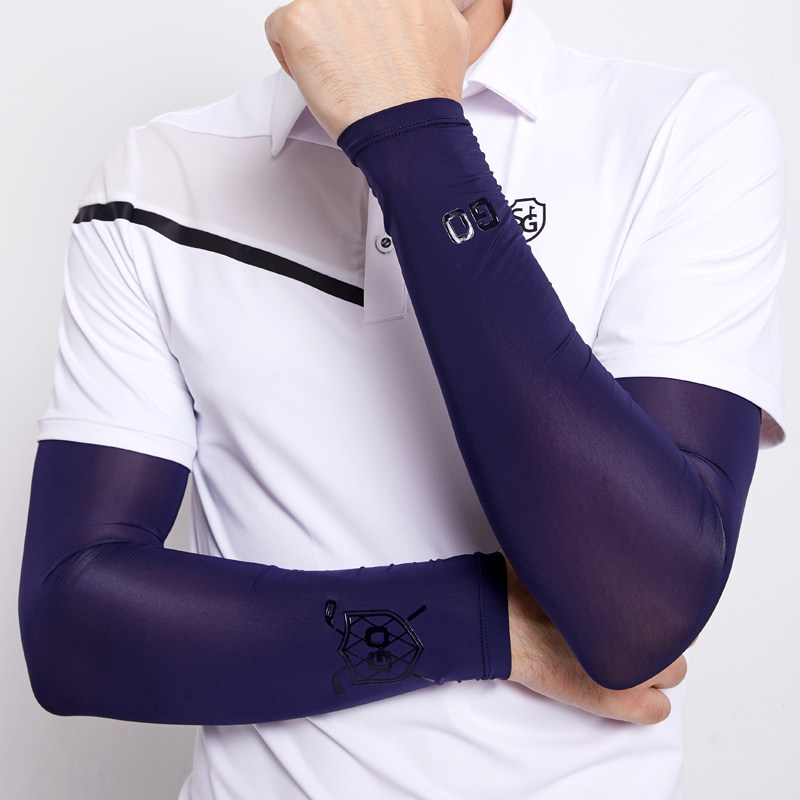 夏季高尔夫冰感防晒防晒袖袖套户外运动防紫外线冰袖护臂手高尔夫服装