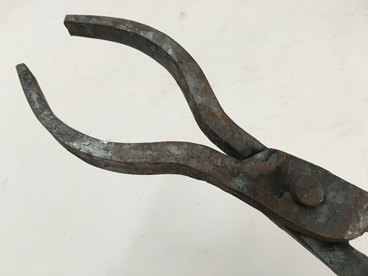 铁钳手工锻造铝棒钳子坩埚圆柱体圆口铝锭火钳其它夹持类工具