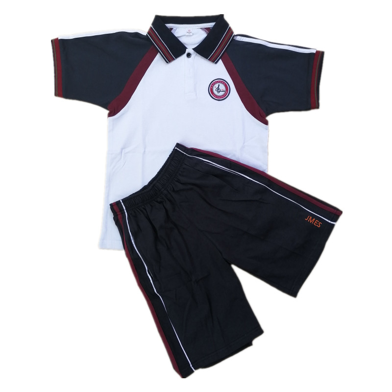 中山市小学短裤上衣短袖运动校服夏季中学新长江学生校服