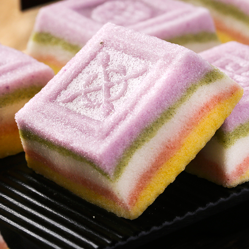 篁记蔬果彩虹尺糕多宝嘉兴特产非遗美食手工传统中式糕点