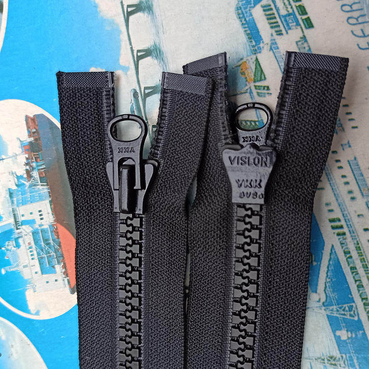 血拼真正ykk金属自动8号羽绒服右开树脂拉链拉链
