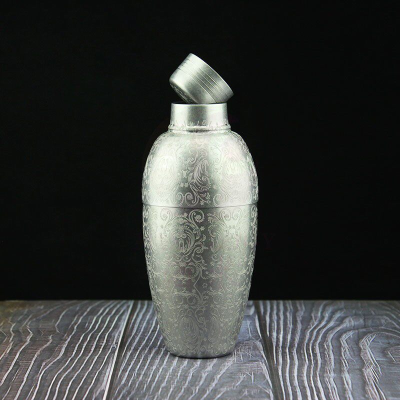 酒术日式birdy磨砂刻花调酒酒壶复古古调酒器调酒器