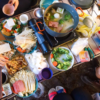 火枫户外盛宴火锅野外煮火锅套锅轻便大容量大锅家庭野餐野炊涮锅