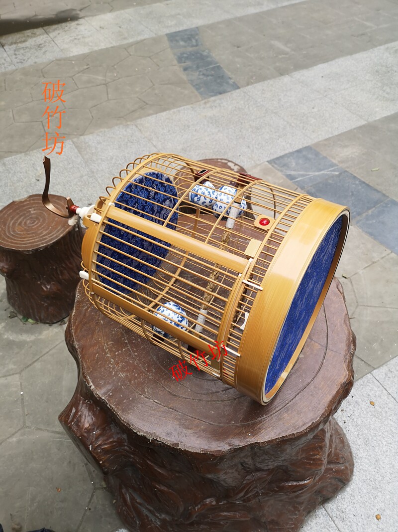 破竹坊川笼画眉鸟笼 笼爪贴青笼 精品鸟笼 全套包邮
