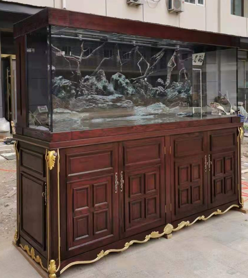 厂家直销实木鱼缸水族箱白橡美欧中式欧式超白鱼缸