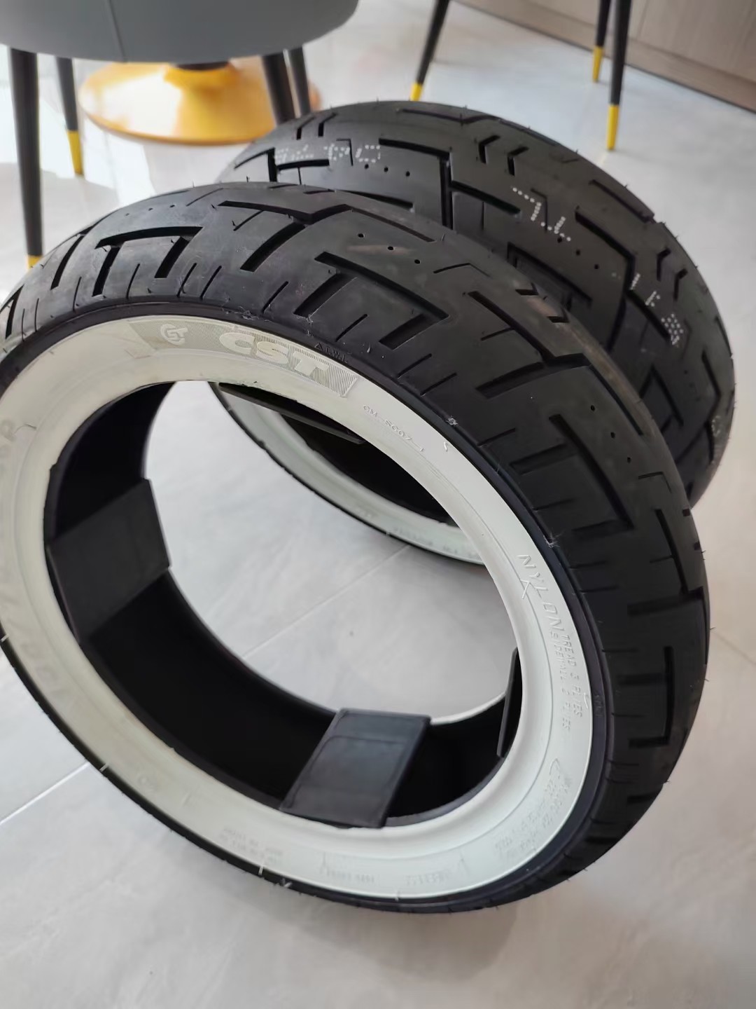 新款正新sc07白边胎70-12热熔踏板摩托车真空摩托车轮胎