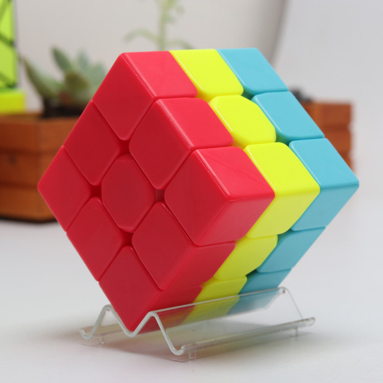 魔方三明治汉堡蛋糕三阶凹凸灵活顺滑幼儿园益智魔方