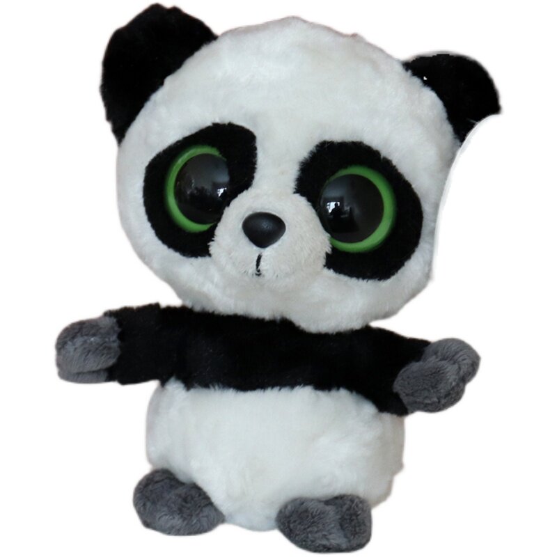 大眼公仔可爱可爱熊熊猫毛绒玩具韩国正版yoohoo国宝毛绒布艺类玩具