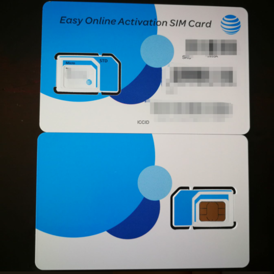 美国电话卡手机卡 sim卡 30天无限流量3g/4g 上网卡att原生卡