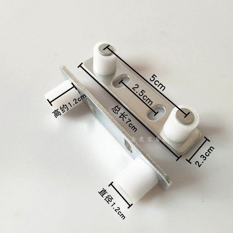 止摆厨房门下定位器滑轮移门定位限位吊趟门器轮吊滑