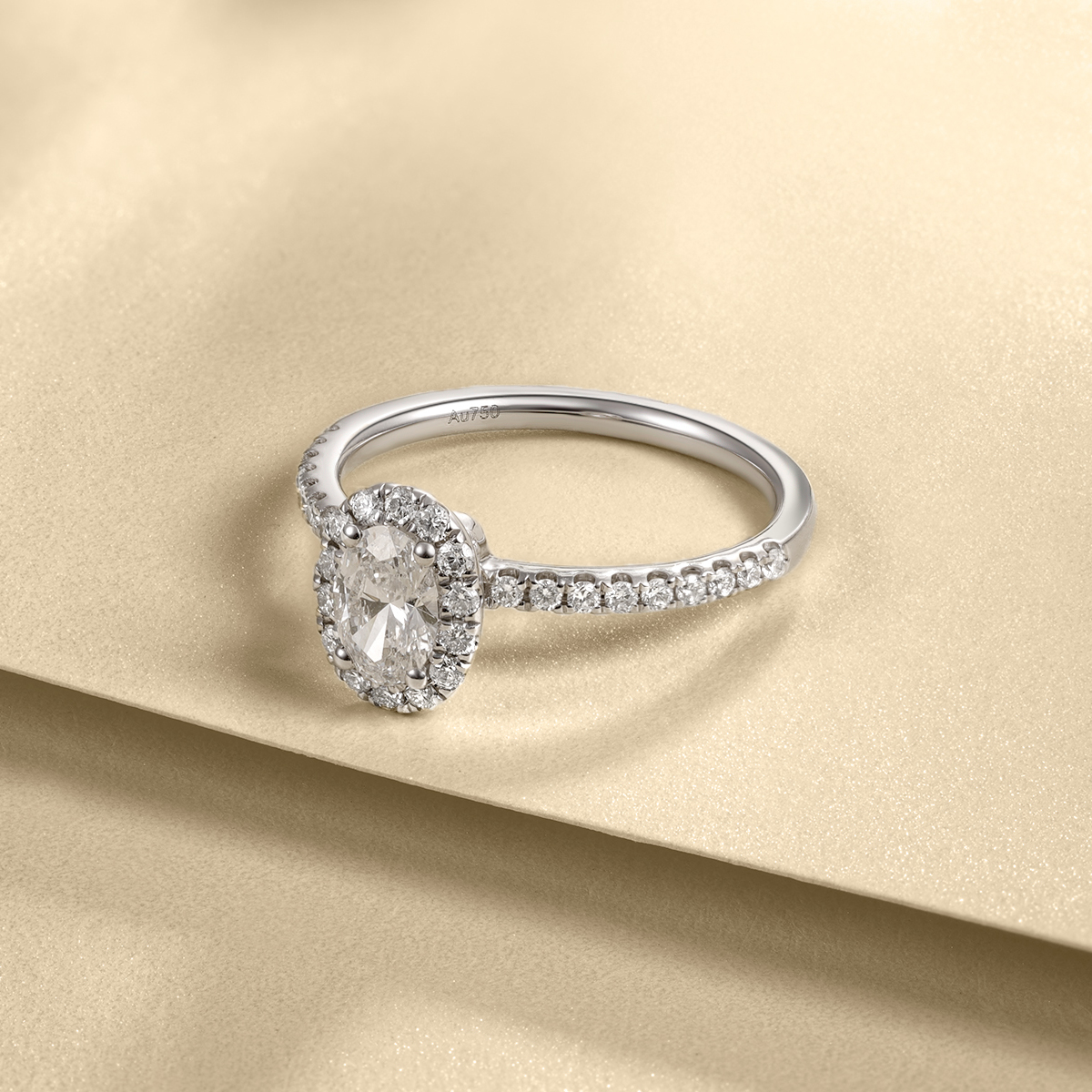 the订婚结婚30分50分一克拉克拉one女真戒指手饰