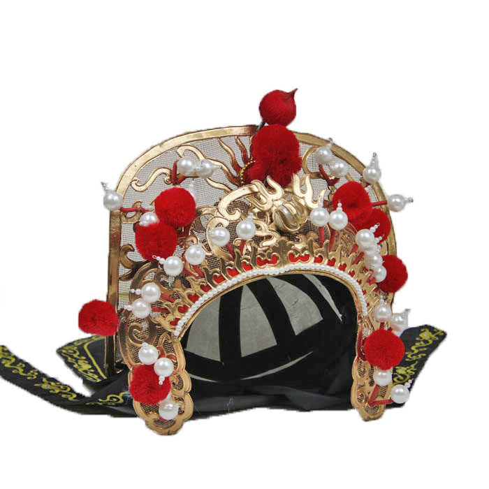 变脸道具大卫魔术满金盔金盔盔头帽子川剧服装魔术道具