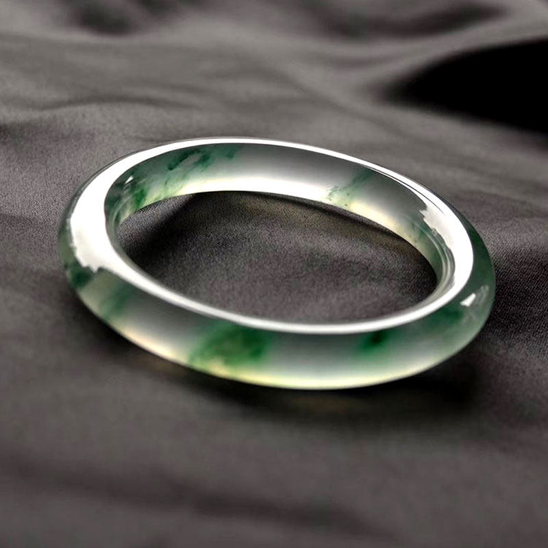 冠尚珠宝天然缅甸a货翡翠原石毛料冰种玉女贵妃手镯子买家秀锦集