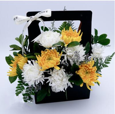黄白色菊花祭祀哀悼上坟花束花篮鞍山沈阳大连本溪鲜花同城速递