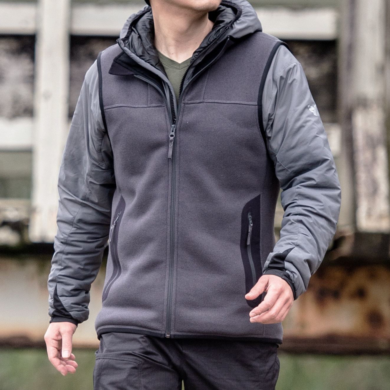 鬼谷covertcardiganvest保暖抓绒背心马甲polartecthermalpro休闲背心