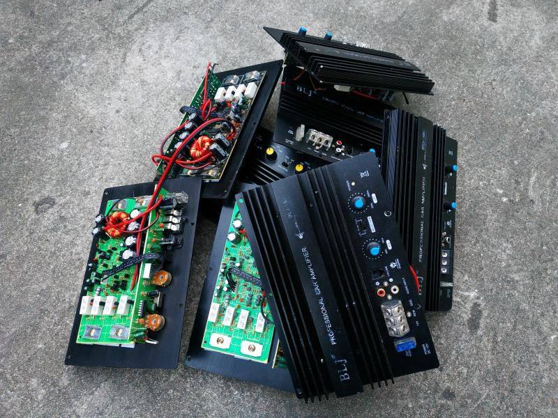 功放拆机汽车diy低音炮1000w瑕疵12伏广场车载功放板