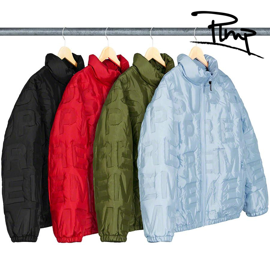 【PLMP】Supreme Bonded Logo Down Jacket 压印LOGO 羽绒服 19SS