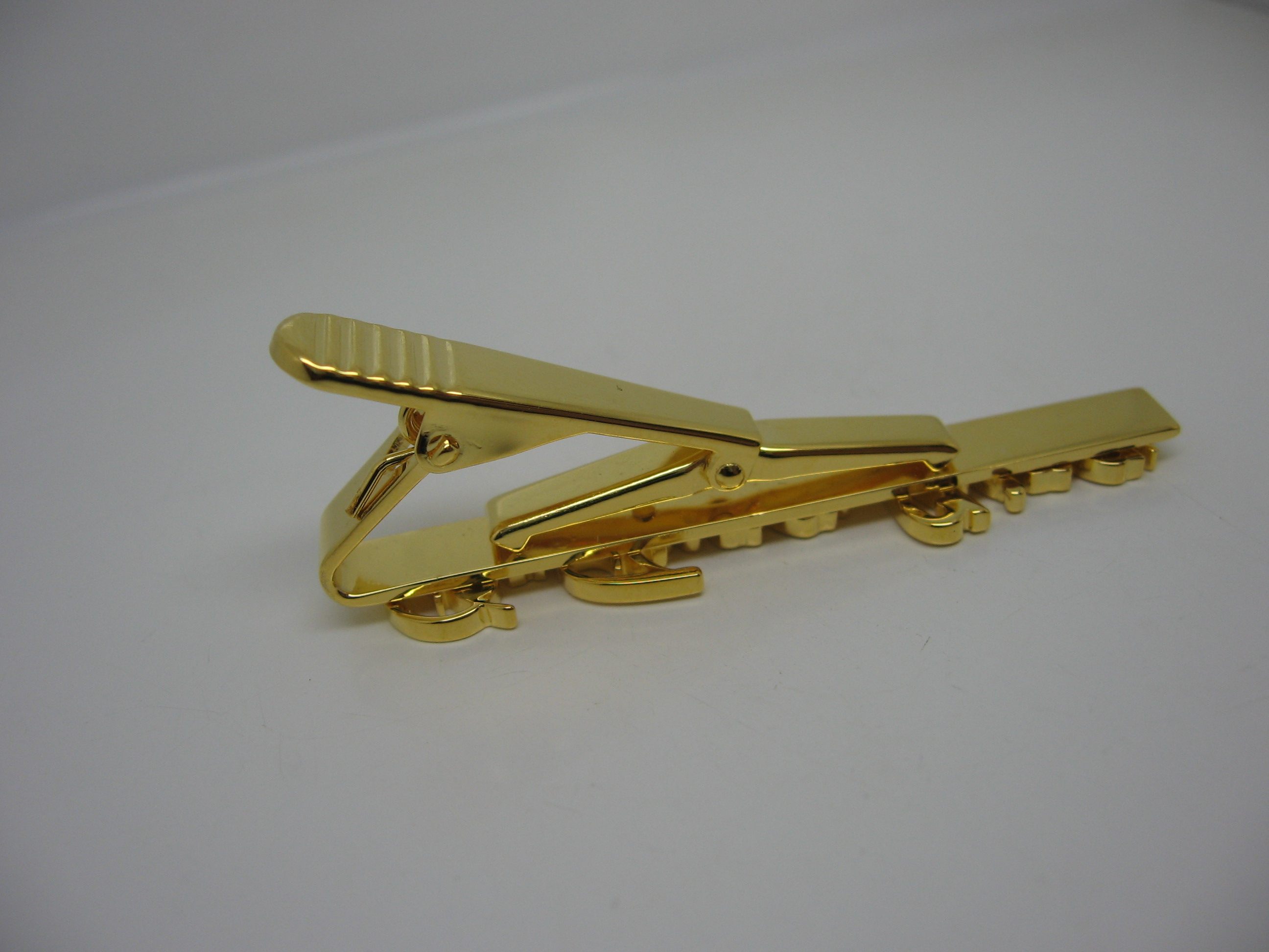 订制名字字母定做纯银订做drfungshing黄金领带夹男士其它饰品定制