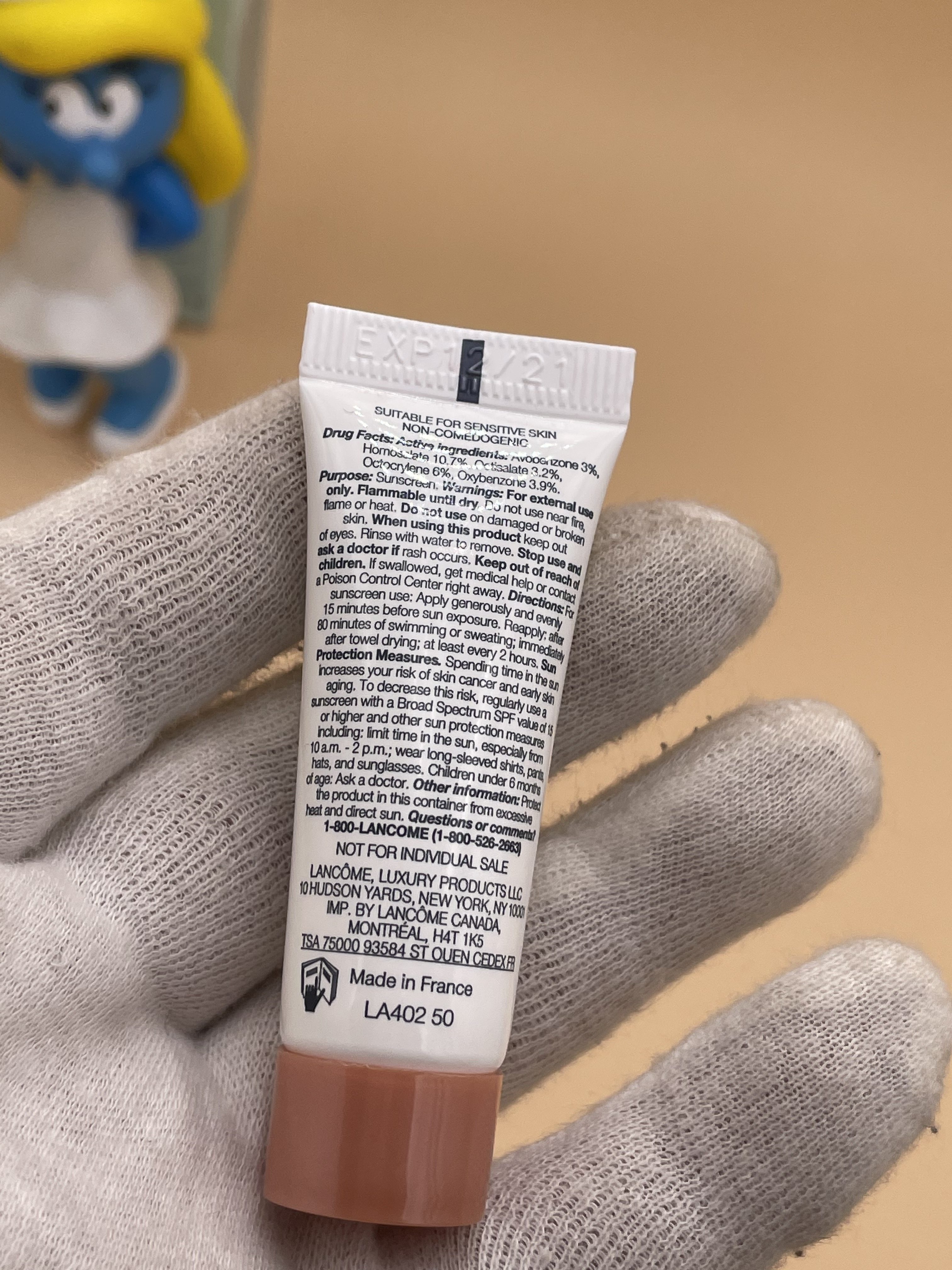 美国兰蔻aquageluvexpert清爽防晒霜spf5010ml防晒霜