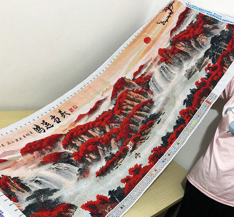 鸿运当头十字绣2022新款线绣满绣适合客厅高端刺绣十字绣套件