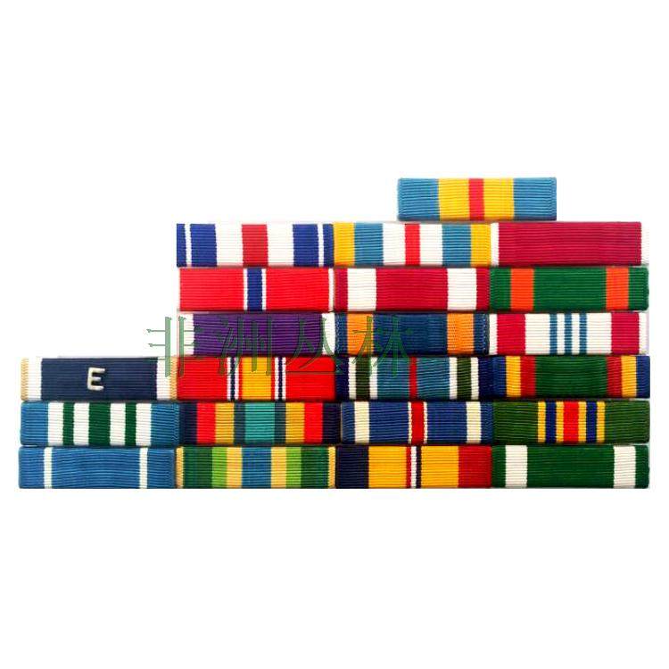 军迷美国陆战队将军常服礼服胸前彩色布条胸章勋章