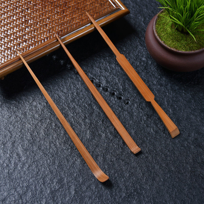 经典竹茶拨两用茶扒茶针天然老竹通壶嘴碳化茶勺茶道