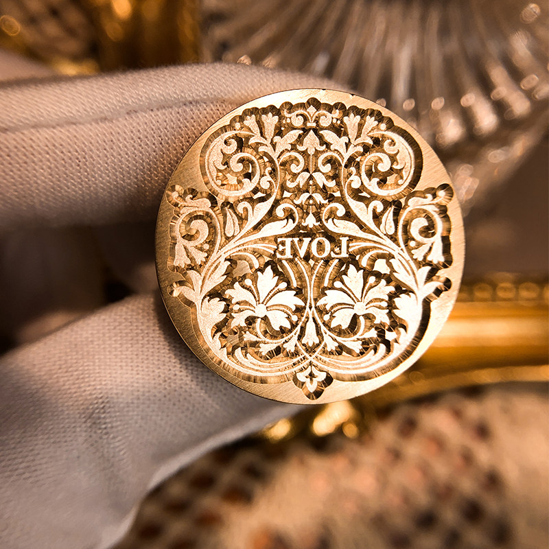 火漆印章lafa双生爱情囍印婚礼喜印定制复古成品印章