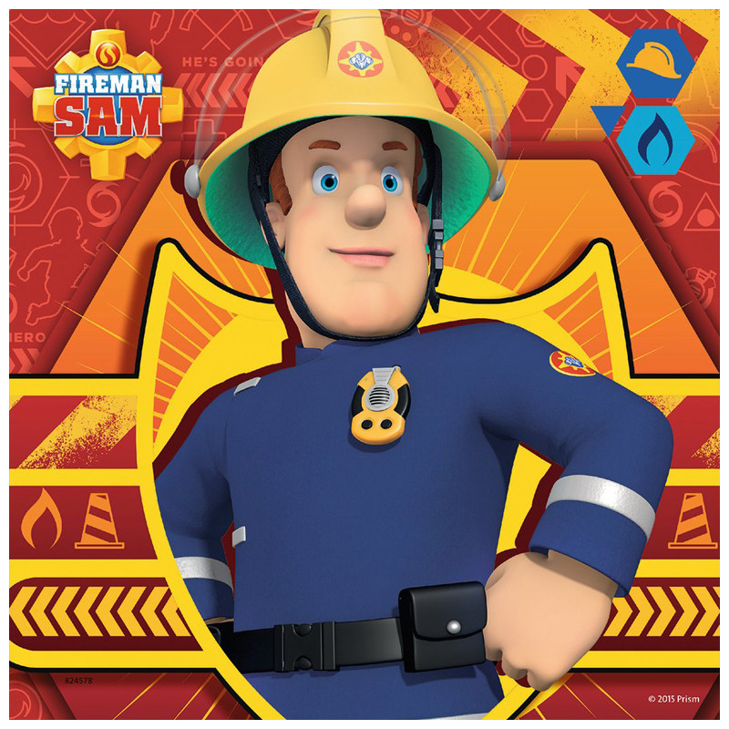 德国ravensburger睿思儿童拼图 山姆消防员 3×49片093861