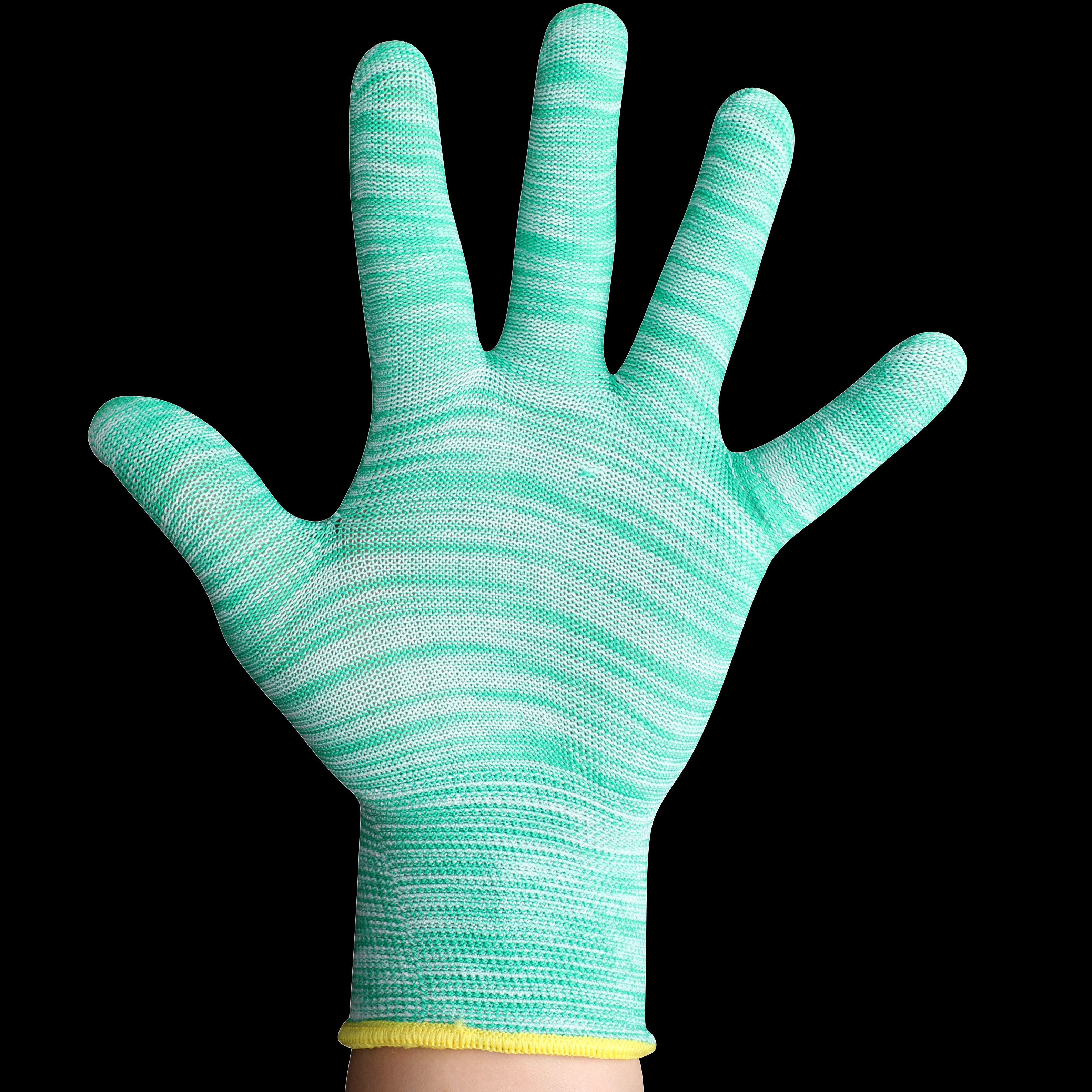 创一手套劳保耐磨工作夏天透气防晒黑色尼龙防护手套