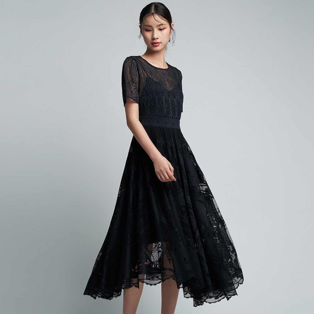 2件6折gloria歌莉娅2020年新品蕾丝连衣裙104l4k480连衣裙