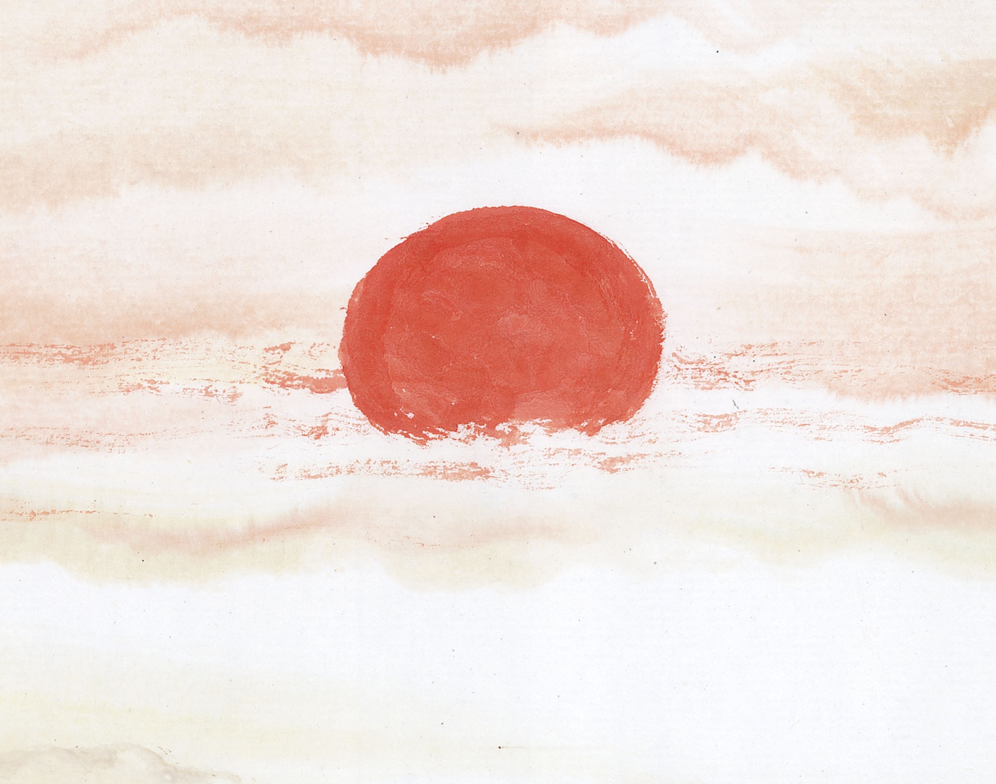 日出东方近现代巨幅山水迎客松东方日出东方国画国画高清国画