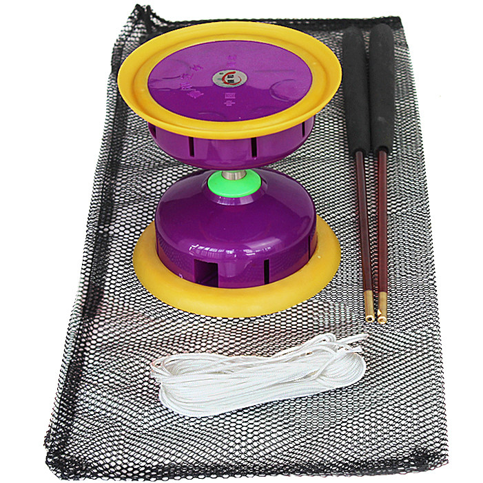 防摔双轮空竹初学者学生儿童成人五轴承扯铃校园带响双头健身风竹