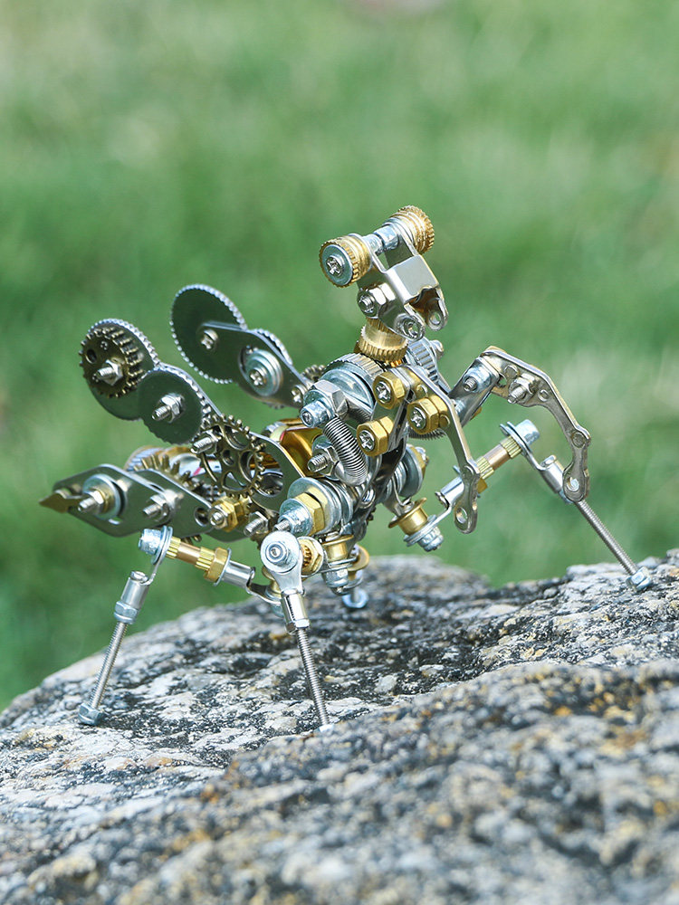 机械党昆虫金属螳螂模型手工拼装机甲创意工艺其他拼装