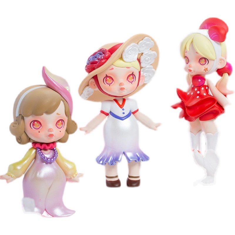 正版laura劳拉花卉时装盲盒确认女孩子2021网红潮玩盲盒