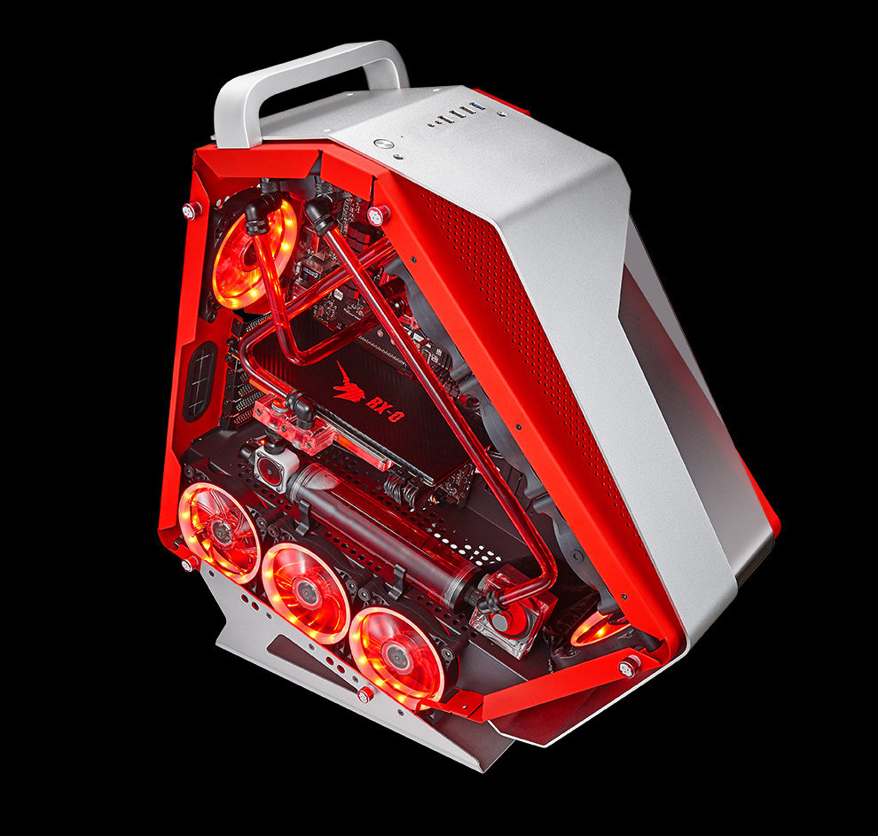 机箱玩嘉coolman独角兽酷迈水冷网咖网吧电竞游戏机箱