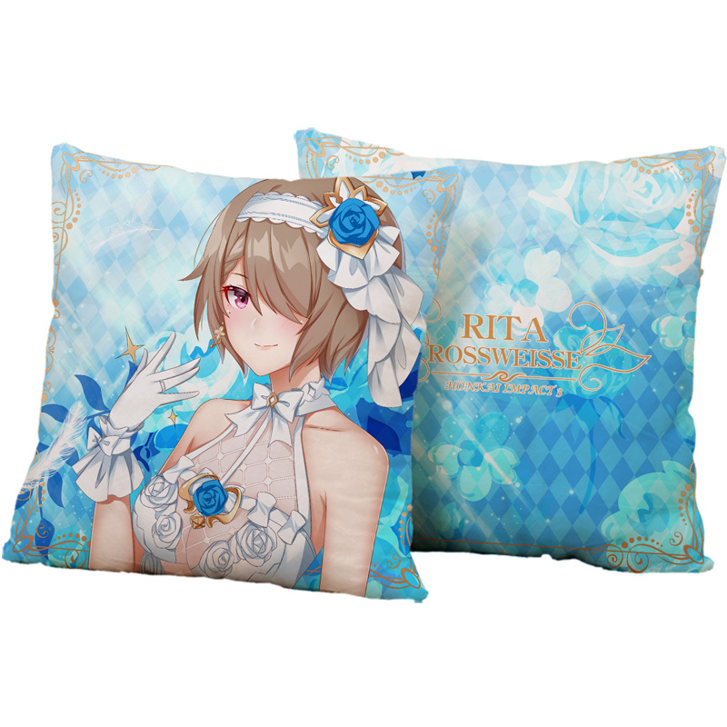 崩坏学园周边花嫁丽塔动漫定制睡觉抱枕方形动漫毛绒