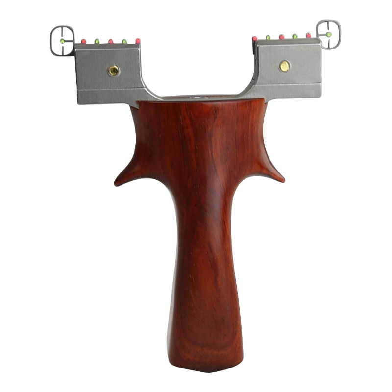 奇策传奇弹弓不锈钢高精度快压免绑钛合金光纤瞄强力户外扁皮弹弓