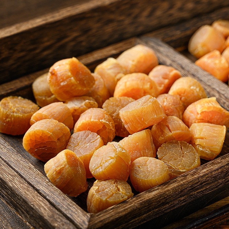 日本淡干北海道元贝80头瑶柱干贝煲汤滋补补提元贝